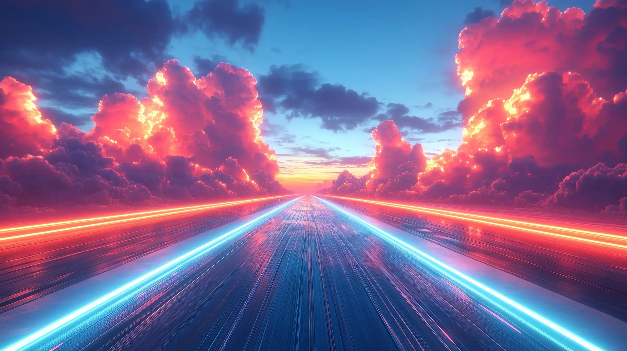 Futuristic Track in Disney Style Midjourney提示词