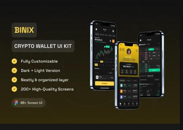 BINIX - Crypto Wallet UI Kit