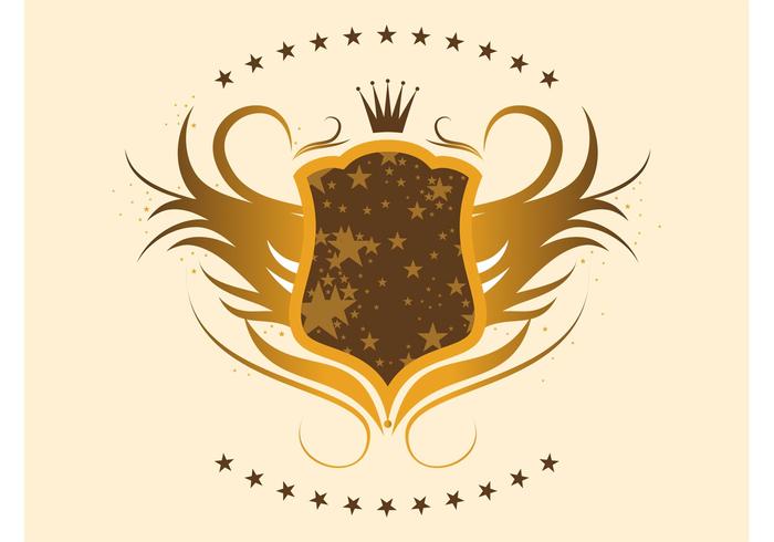 与星星的金盾牌