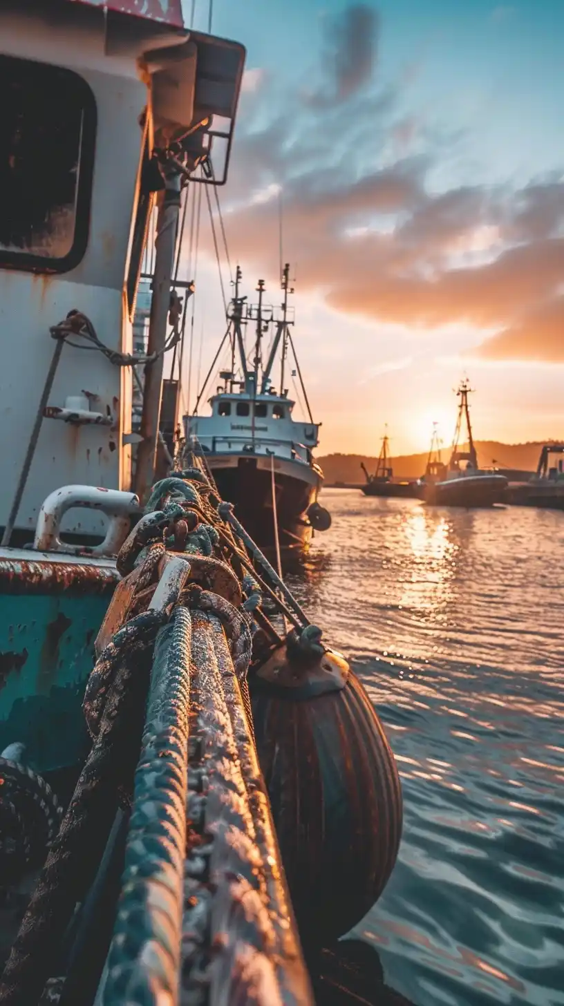 Photo Realistic Fishing Boat Midjourney提示词