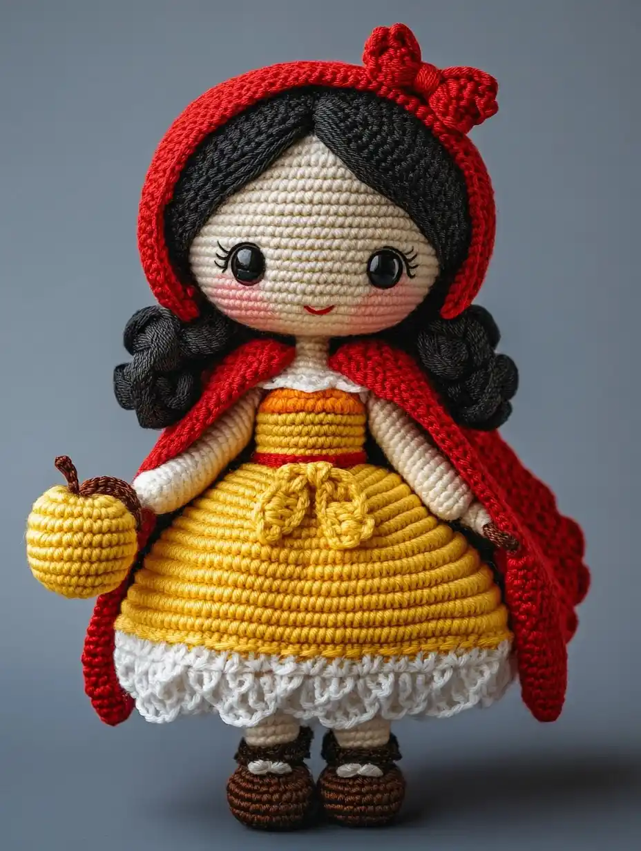 Crochet Snow White Doll Midjourney提示词