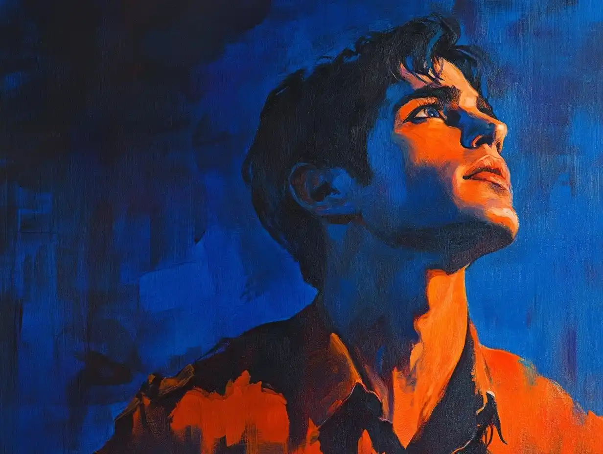 Truman Show Dark Painting Midjourney提示词
