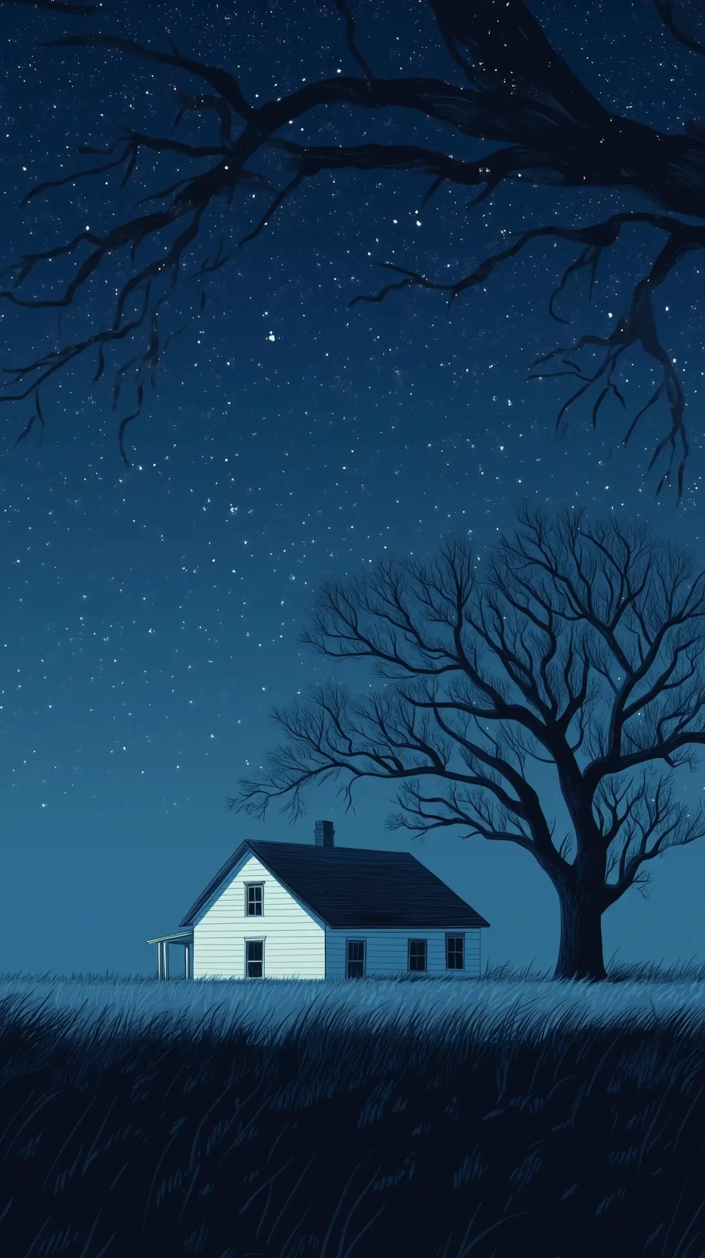 Vector House and Tree Midjourney提示词