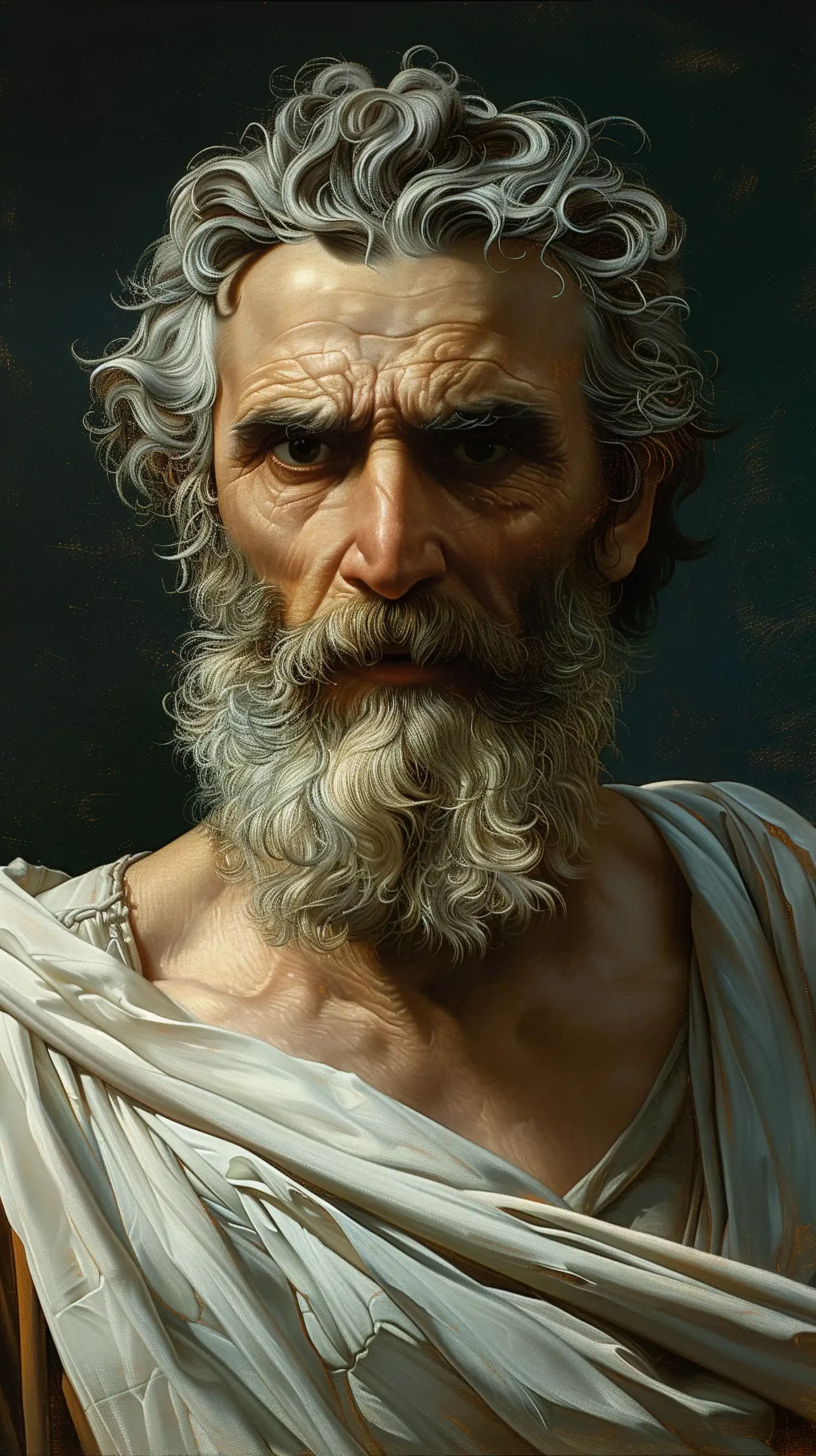 Stoic Epictetus by Bouguereau Midjourney 提示词生成效果