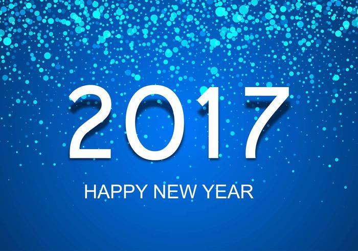 免费矢量新年2017年背景