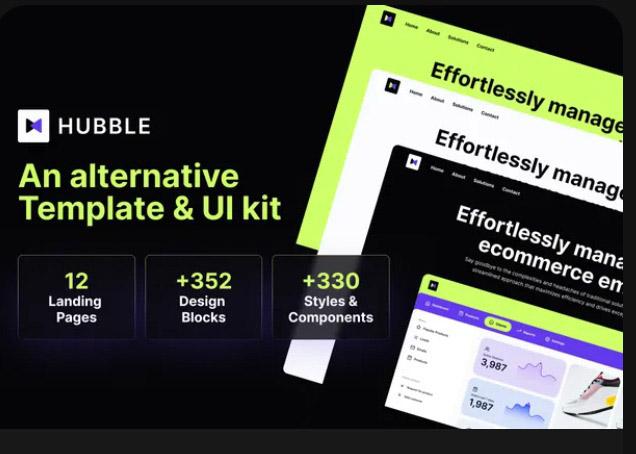 Hubble- SaaS Landing Page UI Kit