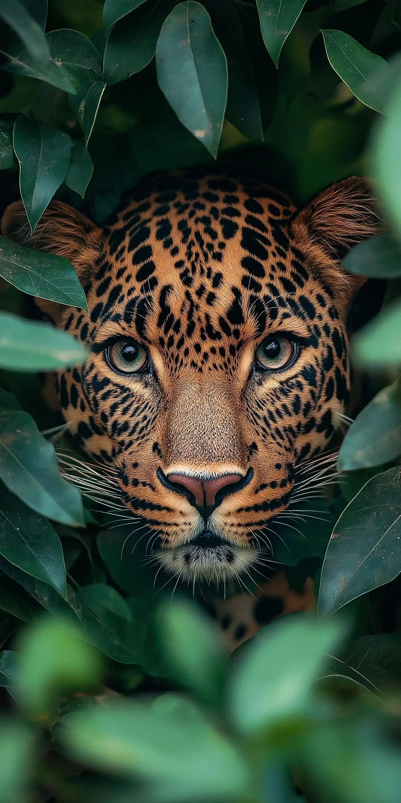 Photo-Realistic Leopard Portrait Midjourney提示词