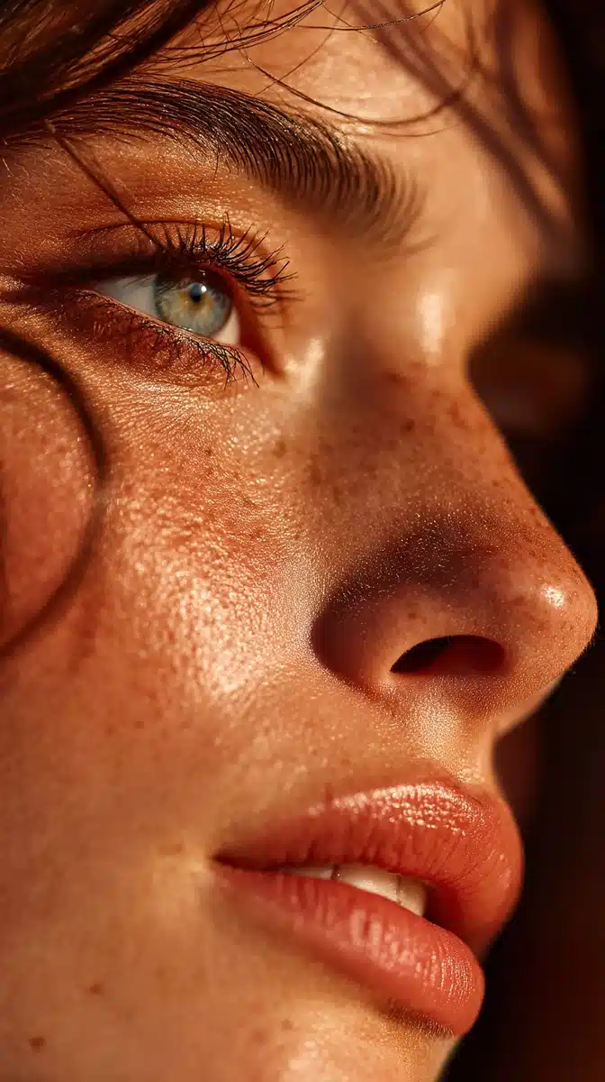 Refined Skin Macro Close-Up Midjourney提示词