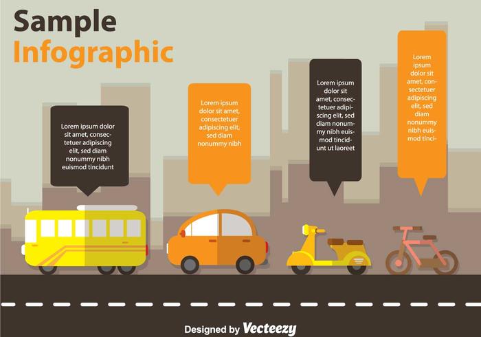 运输Infographic矢量