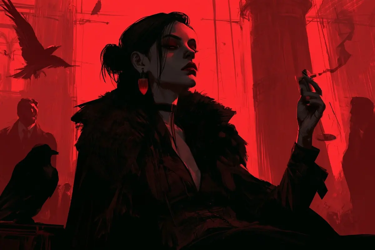 Vampire Masquerade Hero Image Midjourney提示词