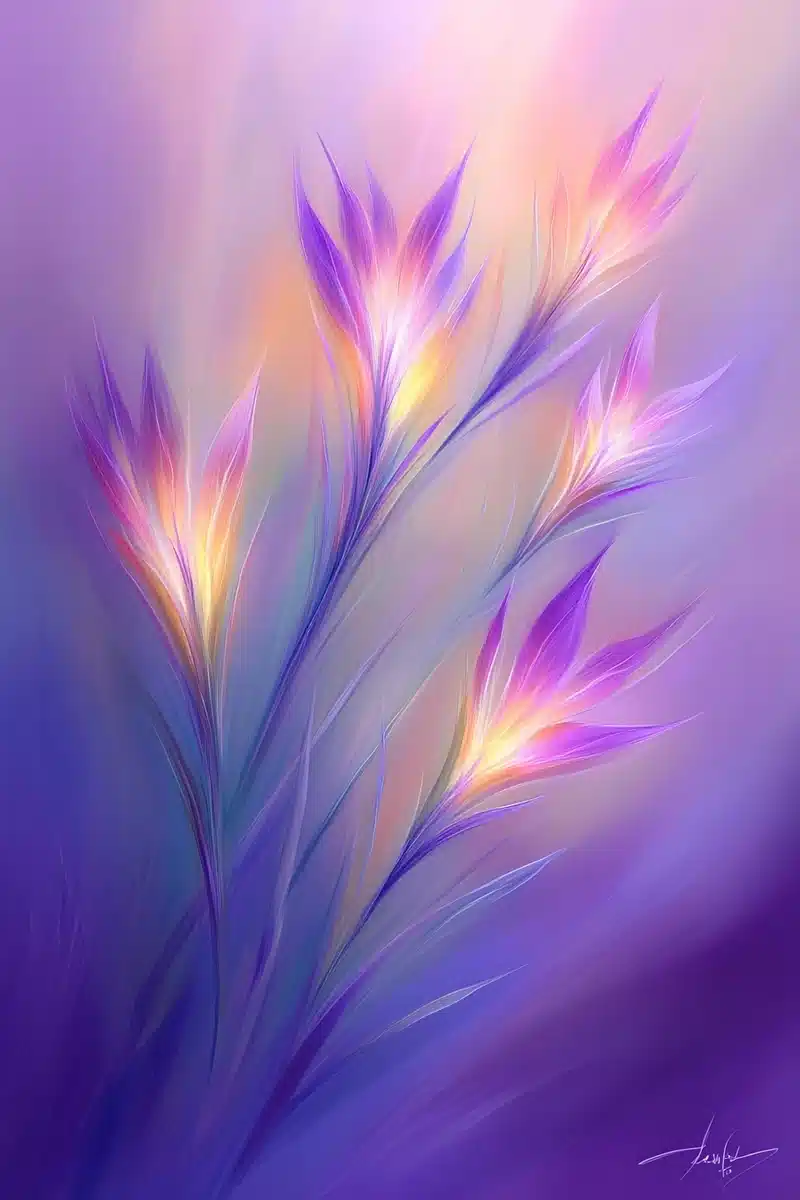 Cybernetic Plant Spectrum Art Midjourney提示词