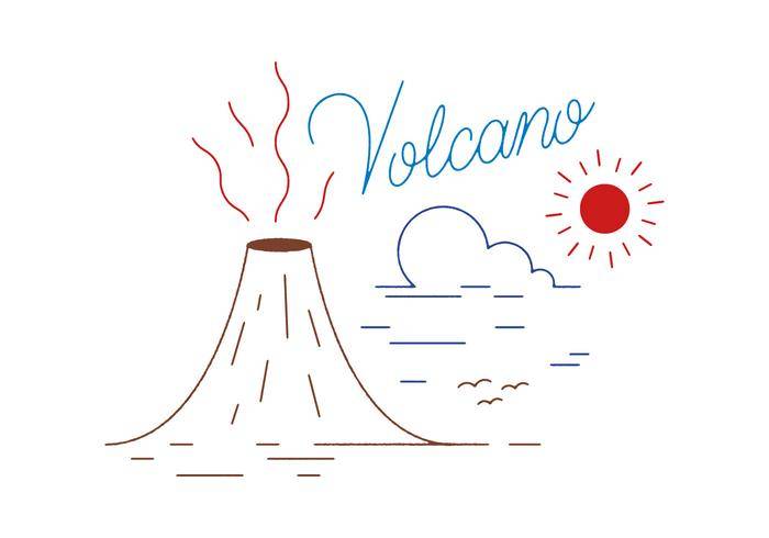 免费的火山矢量