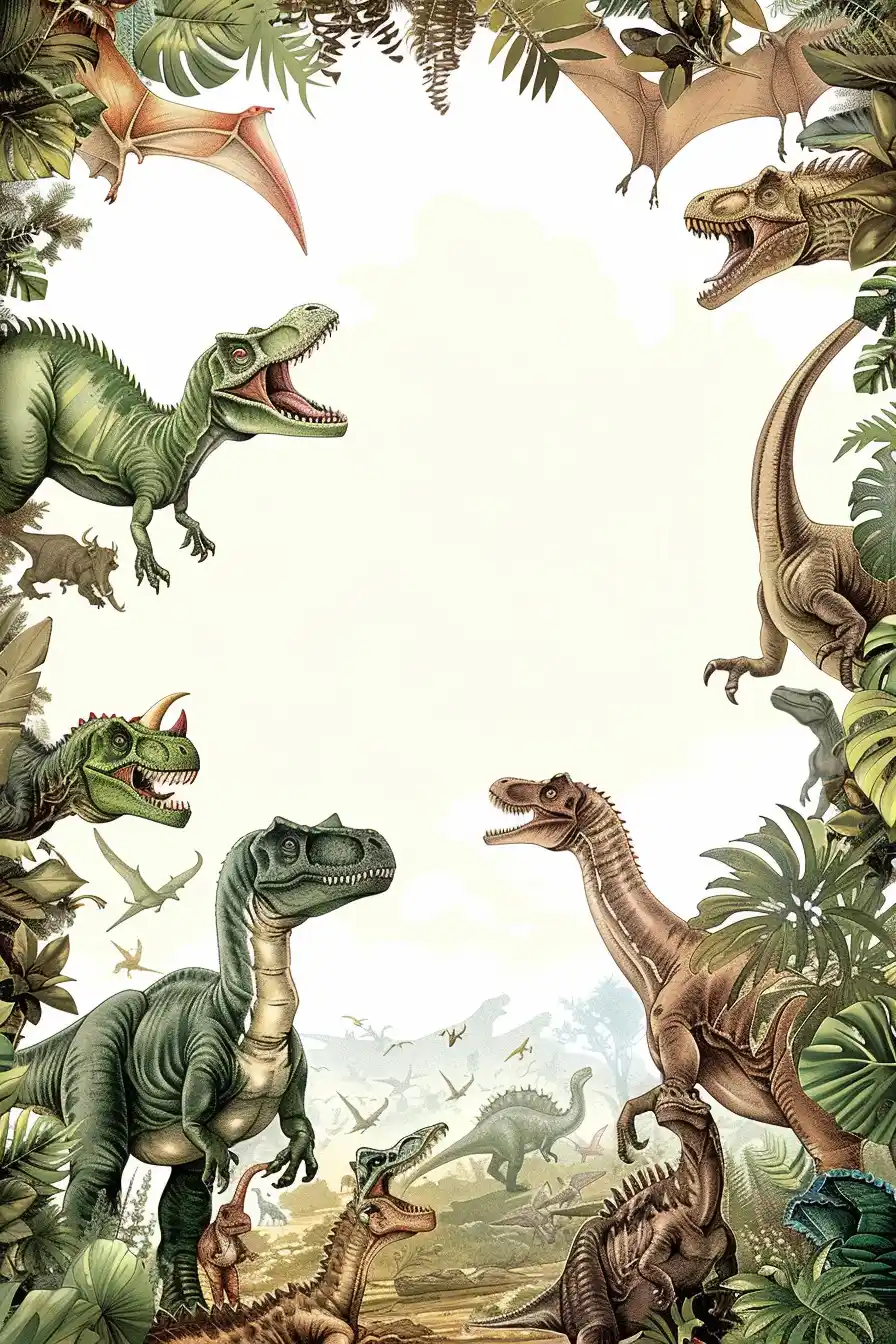 Dinosaur Studio Invitation Edge Midjourney 提示词生成效果