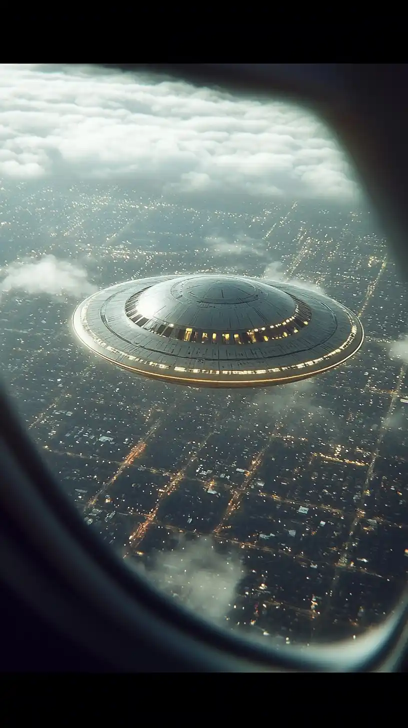 Realistic UFO Through Window Midjourney提示词