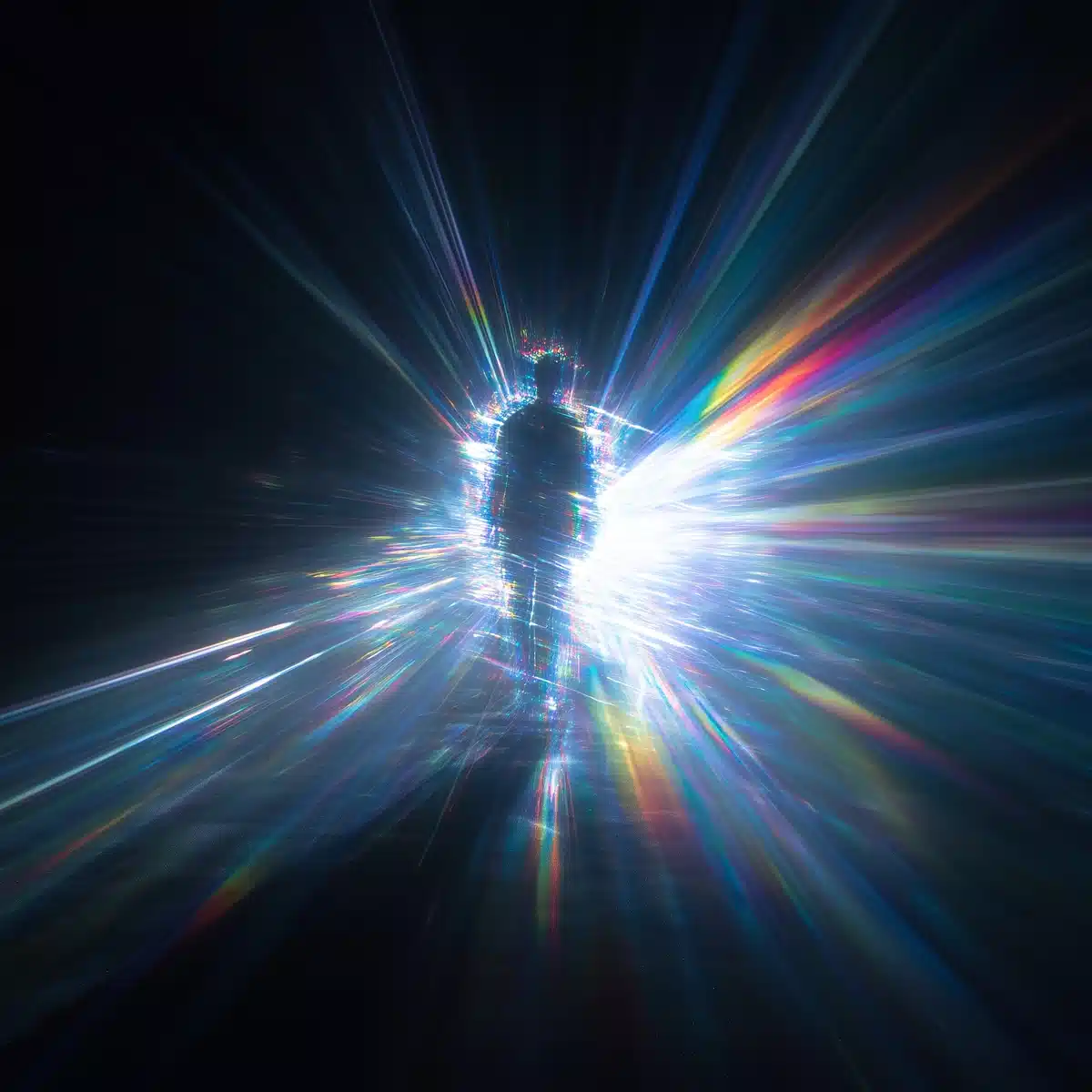 Futuristic Blurry Runner Illumination Midjourney提示词