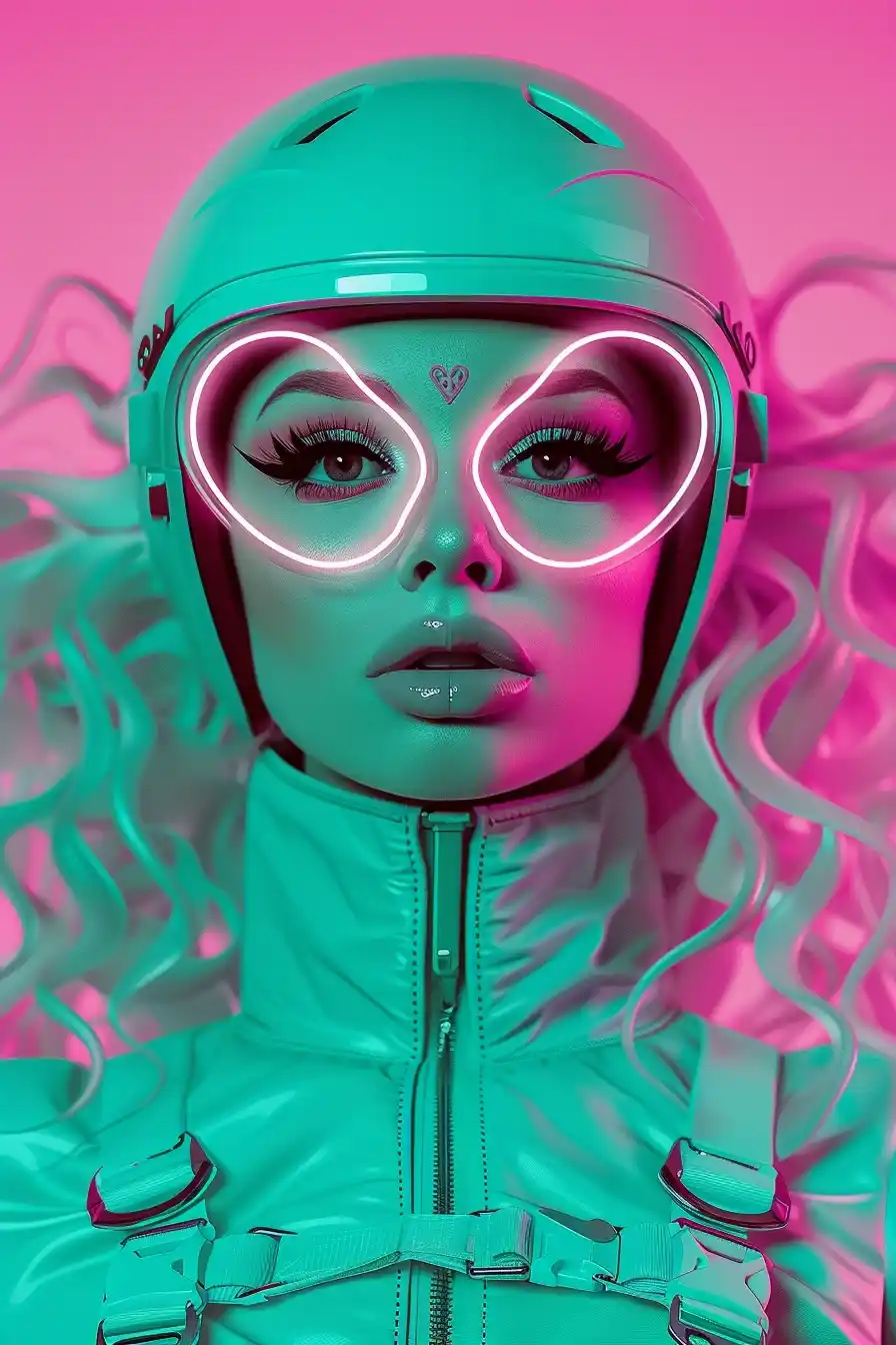 Alien Beauty Portrait Hyperrealism Midjourney提示词