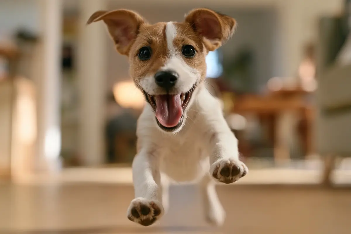 Cinematic Jack Russell Puppy Midjourney提示词