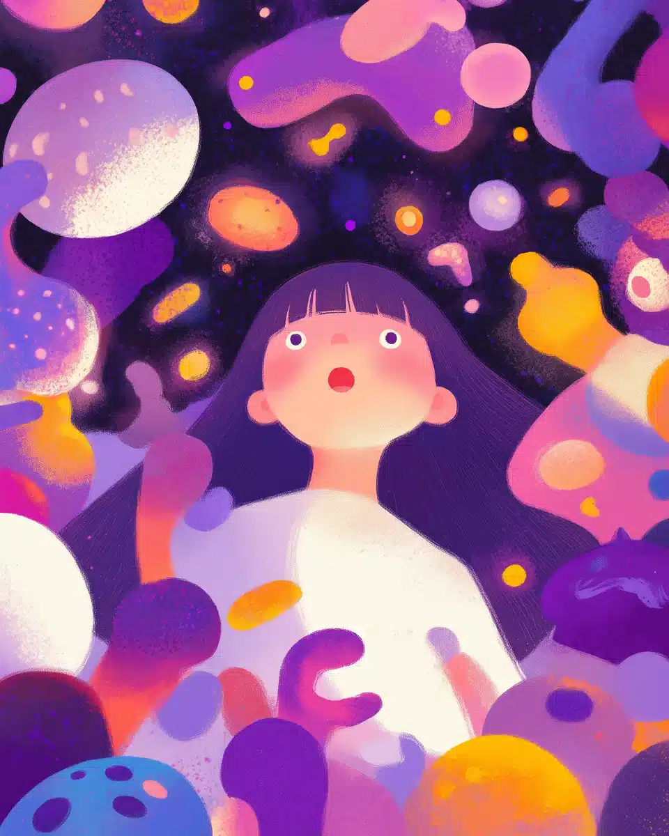 Anime Surreal Fantasy Tale Midjourney提示词