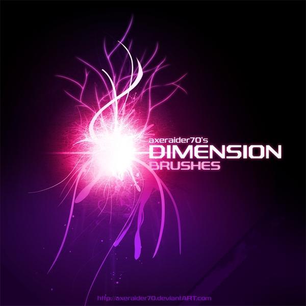 高清晰&nbsp;“Dimension”&nbsp;PS笔刷