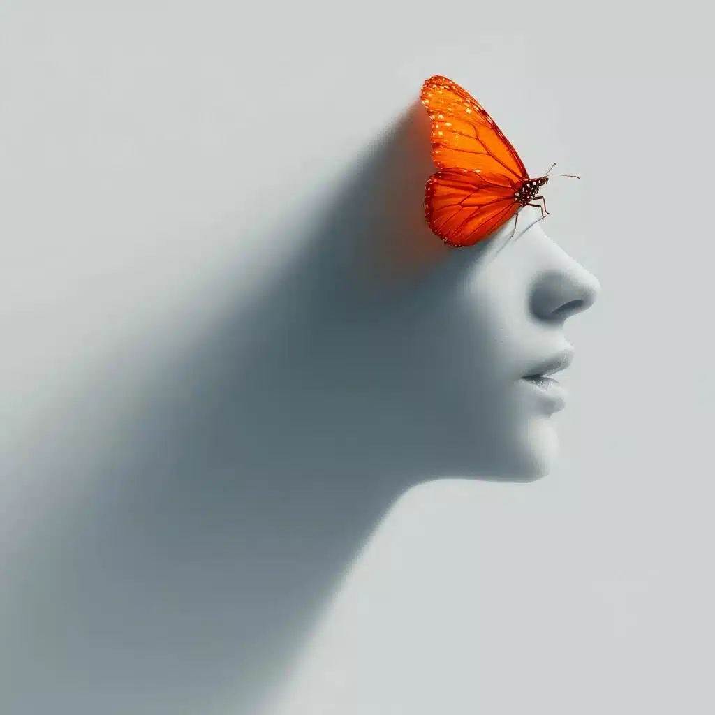 Monarch Butterfly and Silhouette Midjourney提示词