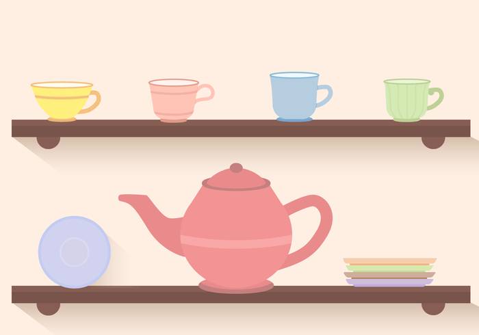 免费的茶具矢量