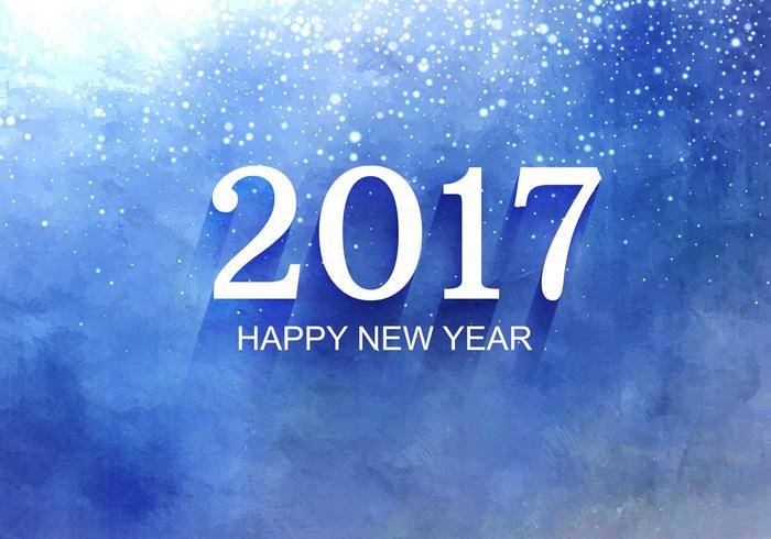 免费矢量新年2017年背景