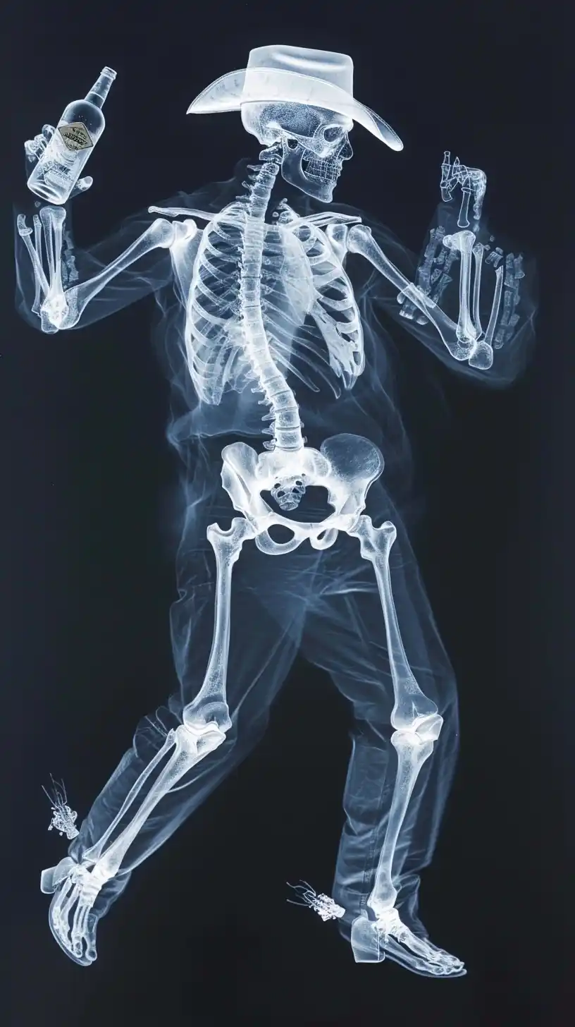 Wild West X-Ray Dance Midjourney提示词