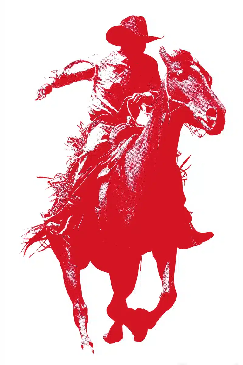 Pop Art Cowboy Rodeo Midjourney提示词
