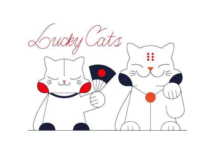 免费招财猫矢量