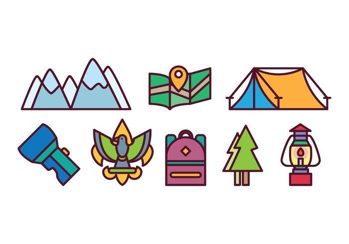 免费野营图标集