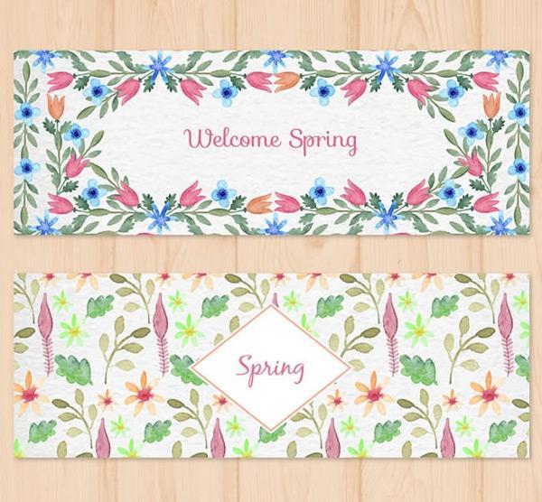 春季花卉banner