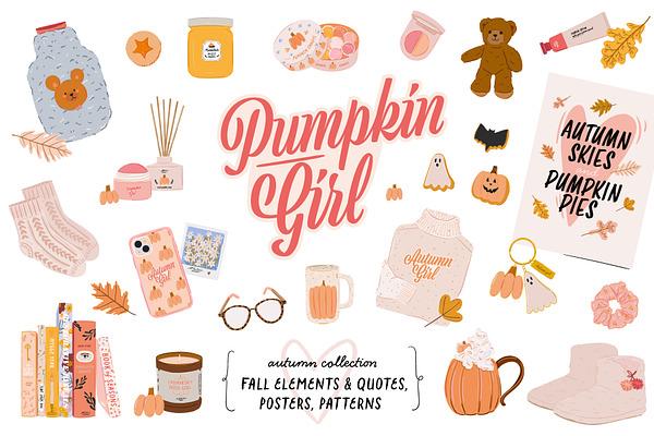 Autumn Girl cozy fall pumpkin vibes