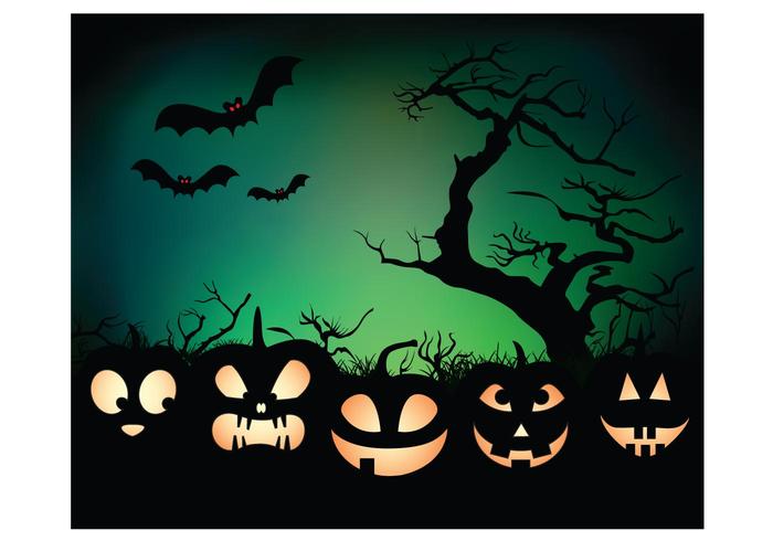 万圣节夜背景