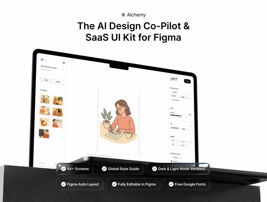 Alchemy - AI SaaS UI Kit for Figma