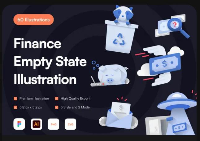Finance Empty State Illustration