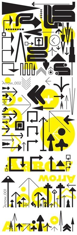 100款创意时尚箭头方形导视符号AI格式2022656