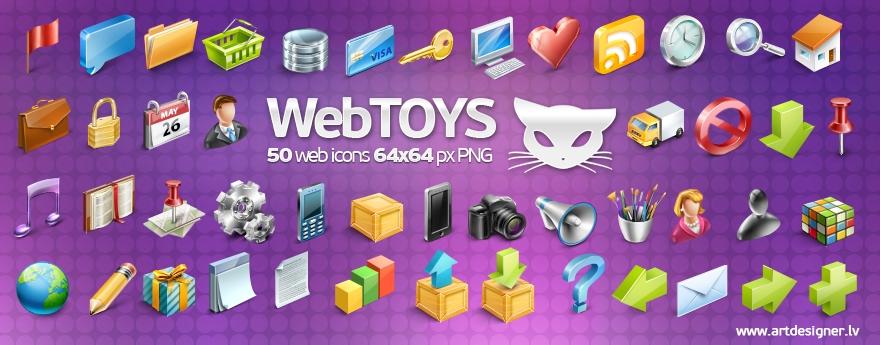 Webtoys&nbsp;50&nbsp;icons&nbsp;