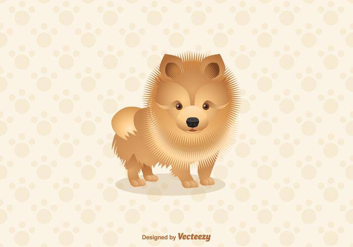 免费博美犬狗矢量图
