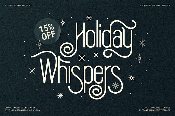 SLTF Holiday Whispers Typeface