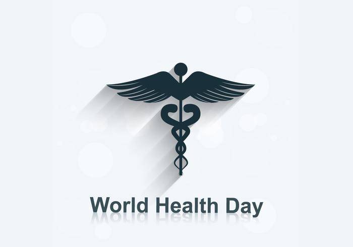 与医疗标志的世界卫生日
