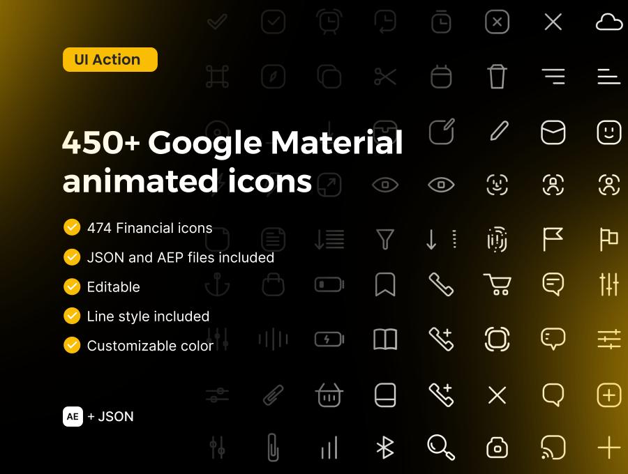 474 Google Material animated icons