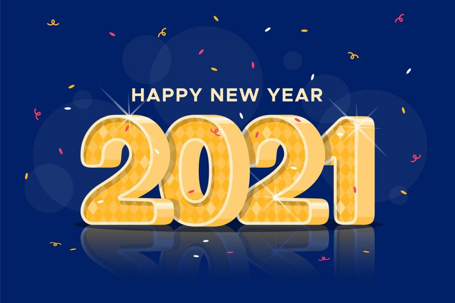 15款2021年新年数字矢量素材打包下载