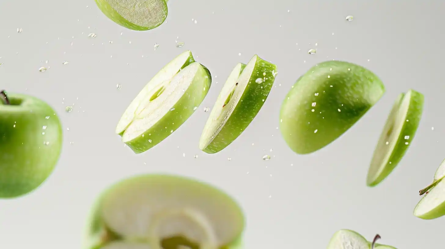 Apple Slices Minimalist Composition Midjourney提示词