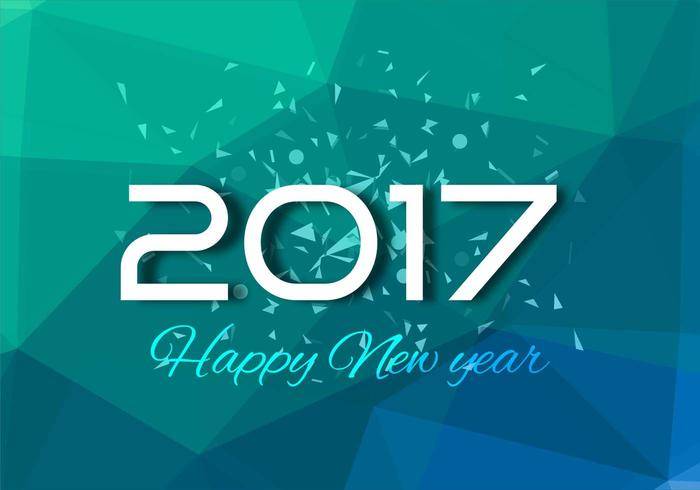 免费矢量新年2017年背景