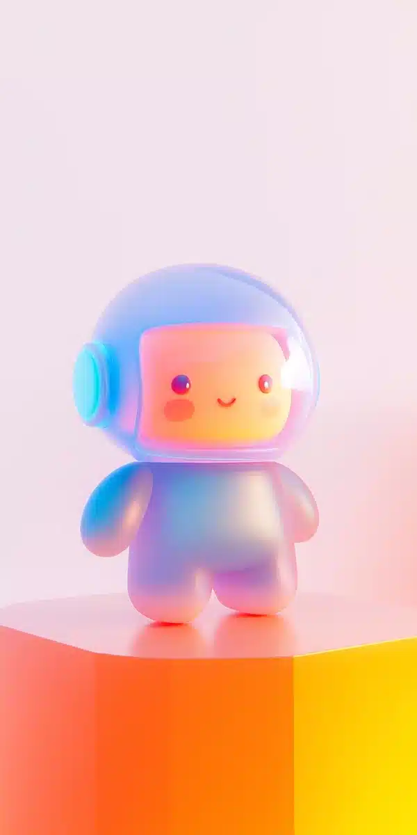 Kawaii Toy on Pedestal Midjourney提示词