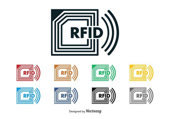 RFID芯片矢量标志