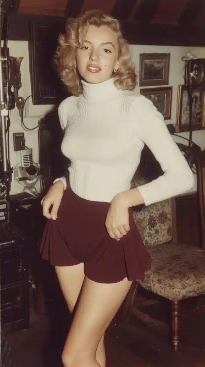 Vintage Portrait of Marilyn Monroe Midjourney提示词