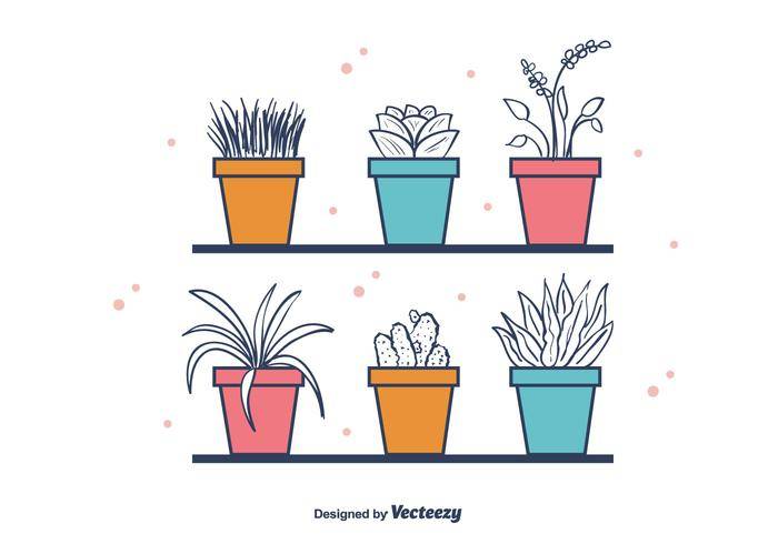 免费房子植物矢量