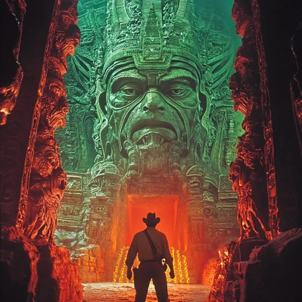Cyberdelic Indiana Jones Adventure Midjourney提示词