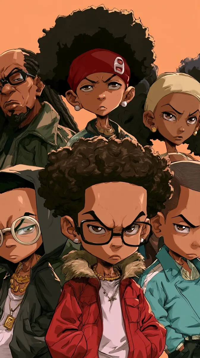 Boondocks Style Artwork Midjourney提示词